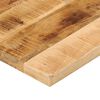vidaXL Table Top 120x60x2.5 cm Rectangular Solid Wood Rough Mango
