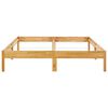 vidaXL Bed Frame without Mattress Solid Oak Wood 180x200cm