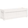 vidaXL Garden Planters 2 pcs White Solid Wood Pine