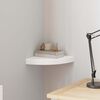 vidaXL Floating Corner Shelf White 25x25x3.8 cm MDF
