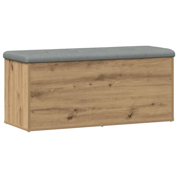 vidaXL Storage Bench Artisan Oak 102x42x45 cm Engineered Wood