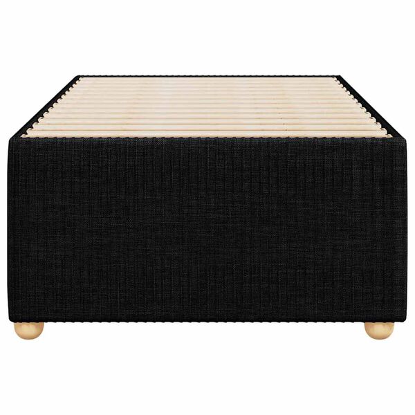 vidaXL Bed Frame without Mattress Black Single Fabric