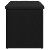 vidaXL Storage Bench Black oak 62 x 42 x 45 cm Engineered Wood