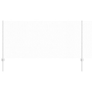 vidaXL Hexagonal Fence with Post 10 x 1 m Galvanised Steel Silver Mesh
