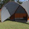 vidaXL Teepee Tent with Roof Grey and Orange 600 x 600 x 347 cm