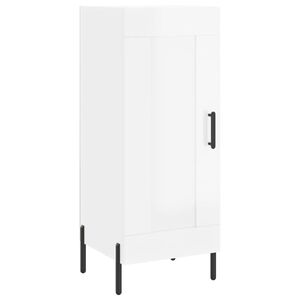 vidaXL Sideboard High Gloss White 34.5x34x90 cm Engineered Wood