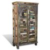 vidaXL Bookshelf | Multi-colour | Reclaimed solid wood with iron handles