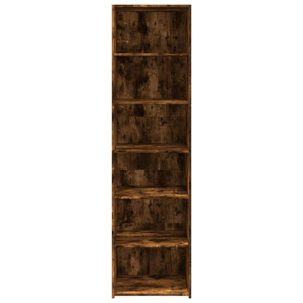 vidaXL Highboard Smoked Oak 50x41x185 cm Engineered Wood