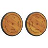 vidaXL Replacement Wheels Brown Solid Acacia wood