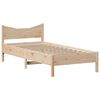 vidaXL Bed Frame without Mattress 75x190 cm Small Single Solid Wood Pine