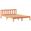 vidaXL Bed Frame without Mattress Wax Brown 120x200 cm Solid Wood Pine