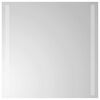 vidaXL LED Bathroom Mirror Transparent 50 x 50 cm Tempered Glass