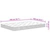 vidaXL Foam Mattress Medium Soft 100x200 cm