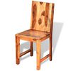 vidaXL Dining Chairs 4 pcs Solid Acacia Wood