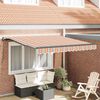 vidaXL Retractable Awning Multicolour 350 x 250 cm Polyester and Steel