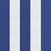 vidaXL Chair Cushions 6 pcs Blue&White Stripe 40x40x7 cm Fabric