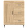 vidaXL Highboard Sonoma Oak 69.5x34x180 cm Engineered Wood