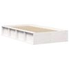 vidaXL Bed Frame White 100 x 200 cm Solid Pine Wood