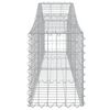 vidaXL Arched Gabion Baskets 12 pcs 200x30x40/60 cm Galvanised Iron