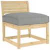 vidaXL Pallet Cushion for suitable for Seat Grey 80 x 80 x 12 cm