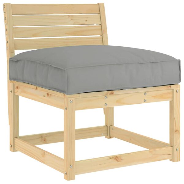vidaXL Pallet Cushion for suitable for Seat Grey 80 x 80 x 12 cm