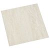 vidaXL Flooring Planks Cream White 5.11 m&sup2; 55 pcs PVC