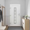 vidaXL Front Door White PVC