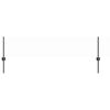 vidaXL Hexagonal Fence with Post 10 x 0.4 m PVC-Coated Steel Grey Mesh