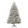 vidaXL Artificial Christmas Tree Green and White 300 cm PVC and Metal