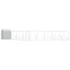 vidaXL Outdoor Dog Kennel with Roof Silver 12x12x2.5 m Galvanised Steel