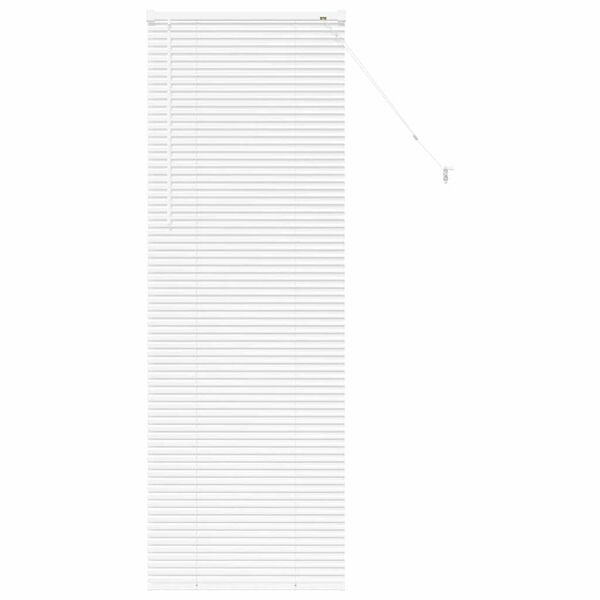vidaXL Venetian Blinds Height Adjustable White 175 x 55 cm Aluminium