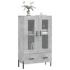 vidaXL Highboard Concrete Grey 69.5x31x115 cm Engineered Wood