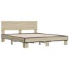 vidaXL Bed Frame without Mattress Sonoma Oak 160x200 cm