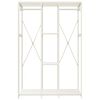vidaXL Wardrobe White 110x40x167 cm Metal and Engineered Wood