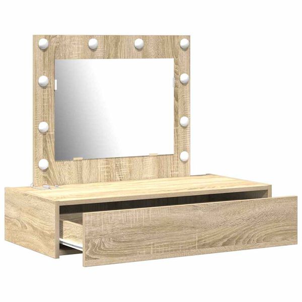 vidaXL Dressing Table Brown 83 x 40 x 70 cm Engineered Wood