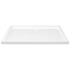 vidaXL Rectangular ABS Shower Base Tray White 70x100 cm