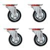 vidaXL Swivel Casters 4 pcs 75 mm
