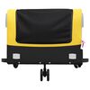 vidaXL Bike Trailer Black and Yellow 45 kg Iron
