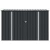 vidaXL Garden Storage Box Black 214 x 82 x 132 cm Steel