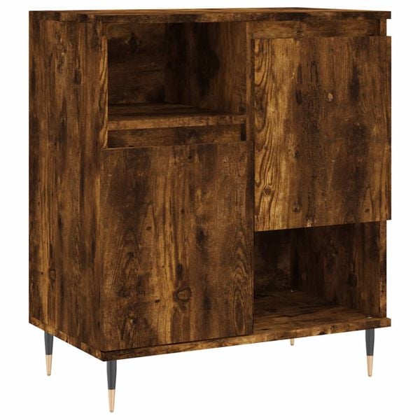 vidaXL Sideboard Smoked Oak 60x35x70 cm Engineered Wood