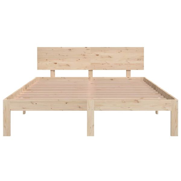 vidaXL Bed Frame without Mattress Solid Wood Pine 140x200cm
