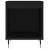 vidaXL Bedside Cabinet Black 40x35x50 cm Engineered Wood