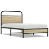 vidaXL Bed Frame without Mattress 100x190 cm Sonoma Oak Engineered Wood