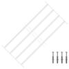 vidaXL Security Grille for Windows with 4 Crossbars 63-114 cm