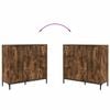 vidaXL Sideboard Smoked Oak 89.5 x 33 x 82 cm Engineered Wood