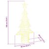 vidaXL Christmas Tree with 240 LEDs Warm white 150 cm Acrylic