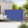 vidaXL Patio Retractable Side Awning 180x500 cm Blue