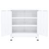 vidaXL Industrial Storage Chest White Steel