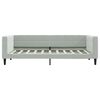 vidaXL Daybed with Trundle without Mattress Light Grey 90x190 cm Single