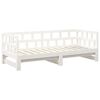 vidaXL Pull-out Day Bed without Mattress White 2x(90x200) cm